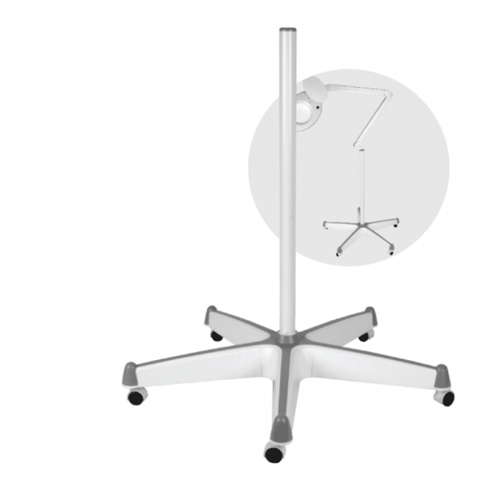 Loeplamp statief Grey - 5-poot verzwaard main product photo