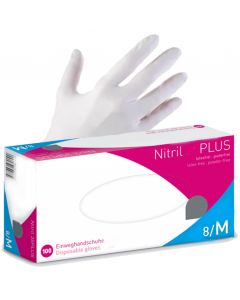 BG Nitrile Plus ECO Light 100 stuks - Wit Poedervrij - S/M/L/XL BG Nitrile Plus ECO Light 100 stuks - Wit Poedervrij - S/M/L/XL