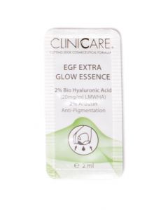CLINICCARE EGF Extra Glow Essence (Anti-Pigmentation) PROEFVERPAKKING - 2 ml CLINICCARE EGF Extra Glow Essence (Anti-Pigmentation) PROEFVERPAKKING - 2 ml