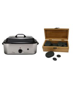 Hot Stone Eco Set: Grote Heater + 20 stenen Hot Stone Eco Set: Grote Heater + 20 stenen