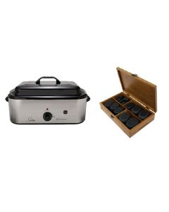Hot Stone Eco Set: Grote Heater + 36 stenen Hot Stone Eco Set: Grote Heater + 36 stenen