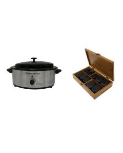 Hot Stone Eco Set: Kleine Heater + 36 stenen Hot Stone Eco Set: Kleine Heater + 36 stenen