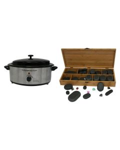 Hot Stone Eco Set: Kleine Heater + 64 stenen Hot Stone Eco Set: Kleine Heater + 64 stenen