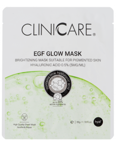 CLINICCARE EGF Glow Mask 0,5%HA (anti pigmentation) - 35 gram CLINICCARE EGF Glow Mask 0,5%HA (anti pigmentation) - 35 gram