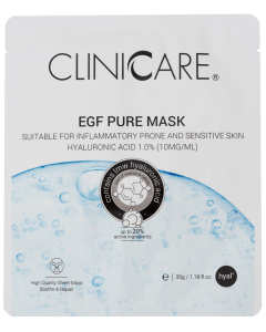 CLINICCARE EGF Pure Mask 1% HA (anti inflammation) - 35 gram CLINICCARE EGF Pure Mask 1% HA (anti inflammation) - 35 gram