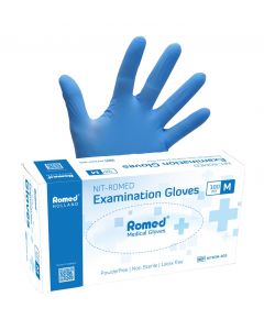 Romed Nitromed 100 stuks - Blauw Poedervrij - Medium Romed Nitromed 100 stuks - Blauw Poedervrij - Medium