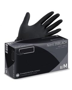BG Nitrile Black 100 stuks - Zwart Poedervrij BG Nitrile Black 100 stuks - Zwart Poedervrij
